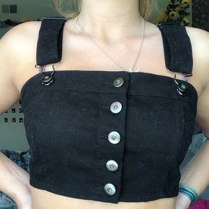 Kendall & Kylie black crop top